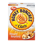 Post Honey Bunches of Oats crispy flakes, crunchy oat clusters & a touch of honey cereal, Honey Roasted Full-Size Picture